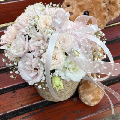 Flowerbox z Misiem